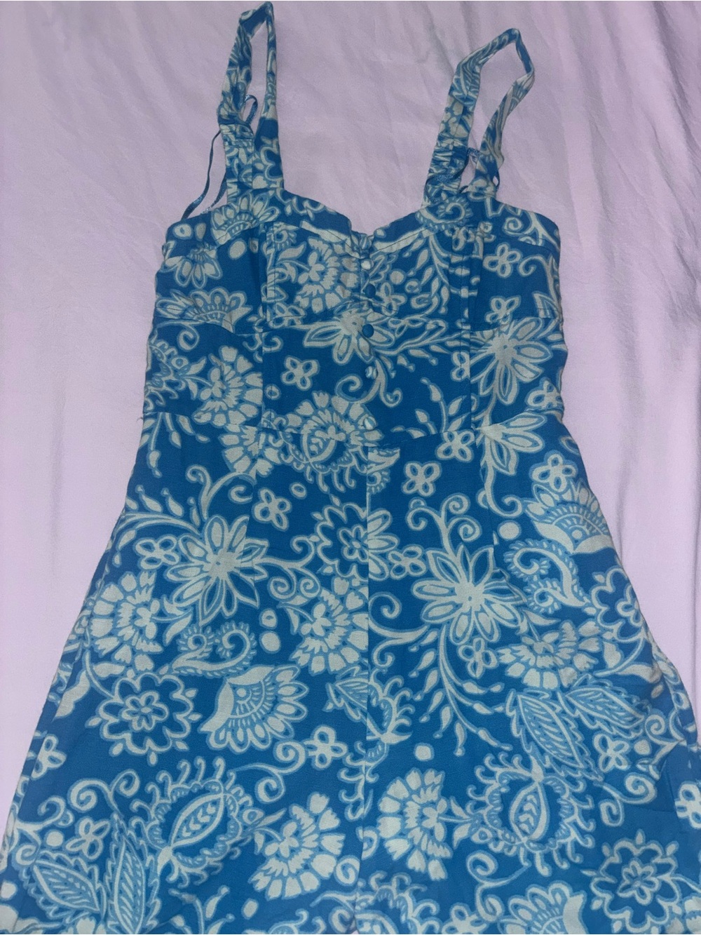 Blue Floral Summer Jumper
